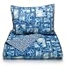 Tommy Bahama Quilt Set, Indigo Collection, Full/Queen Tommy Bahama Quilt Set, Indigo Collection, Full/Queen