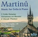 Martinu: Works for Cello and Piano