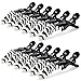 Hair Tamer Zebra Croc Hair Styling Clips - 12 Pack
