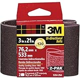3M 9264NA Heavy Duty Power Sanding Belts - Fine, 120g, 3-Inch by 21-Inch 2-pack