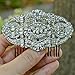 EVER FAITH® Bridal Art Deco Hair Comb Clear Austrian Crystal