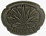 Mens BRASS BOB MARLEY MARIJUANA LEAF Punk Rock Metal Belt Buckle