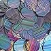 30mm Round Flat Sequins Hematite Blue Gray City Lights Metallic Reflective. Made in USA