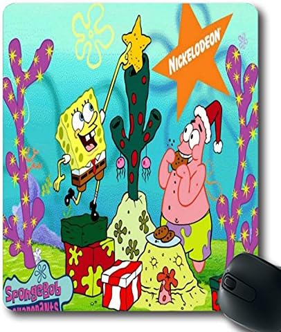 spongebob squarepants christmas wallpaper Custom?Cloth?Top?Mouse?Pad/Mouse?Mat
