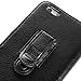 Vertical Black Premium PU Leather Wallet Pouch with Belt Clip for iPhone 6 (4.7