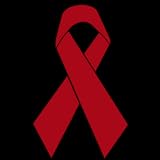 Red Awareness Ribbon Window Decal