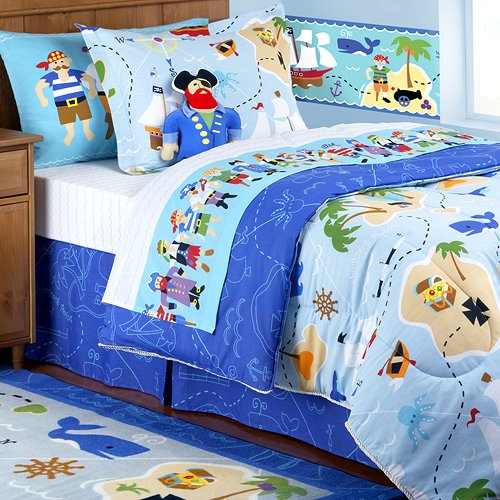 Olive Kids - Pirates Twin Size Comforter and Sheet Set