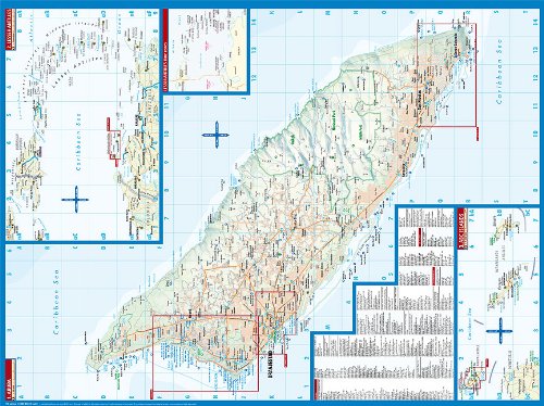 Aruba 1 : 50 000. Road Map + City Maps: Aruba, Lesser Antilles, ABC Islands, Beaches, Oranjestad, San Nicolas