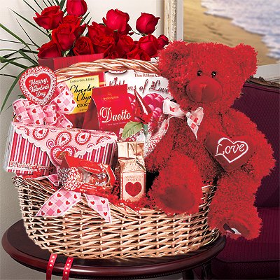 Sweet Romance Chocolate and Candy Wishes For You Gift Basket by ArtofAppreciation.com
