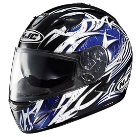 HJC IS 16 Motorcycle Helmet, Scratch MC 2 Blue XS HJC IS-16 Motorcycle Helmet, Scratch MC-2 Blue XS
