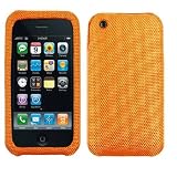 GTMax Premium Fabric Pouch Protector Case - Orange For AT&T Apple iPhone 3G, 3GS 3G-S Cell Phone