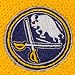NHL Reebok Buffalo Sabres Ladies Gold Snowflake Knit Scarf image 1