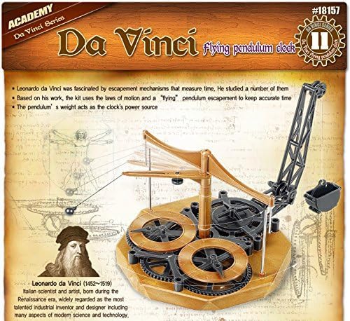 ACADEMY Da Vinci Machines Series Flying Pendulum Clock - #18157 by Academy Plastics