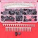 Hilitchi 240pcs(30set) 2.5mm Pitch 3-Pin Male & Female Plug Housing Male/Female Pin Header Crimp Terminals Connector Kit for JST SM