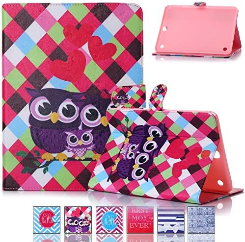 Tab A 9.7 Case-Ucover(TM)Slim Lightweight Stand Cover with Card Slot/Cash Holder for Samsung Galaxy Tab A 9.7-Inch SM-T550 (Owl Family)