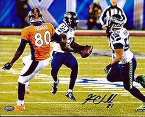 Signed Kam Chancellor Picture - Sb 8x10 Mcs Holo Id #72482 - Autographed NFL Photos