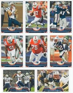 New England Patriots 2013 Topps NFL Football Complete Regular Issue 15 Card Team Set