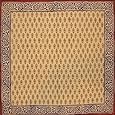 Bagru Block Print Cotton Table Napkin 18" x 18" Barley