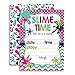 Slime Birthday Party Invitations for Girls, 20 5