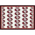 San Francisco 49ers All-Over Logo Rug