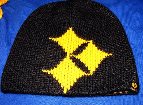 PITTSBURGH STEELERS Cuffless Knit Beanie Hat Ski Skull Cap by Reebok