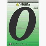 Hy-Ko Prod. 30210 6" plastic House Numbers