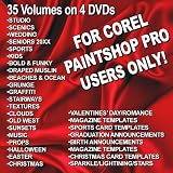 Professional Digital Photo Backgrounds Frame Templates Optimized for Corel Paintshop Pro X2 X3 or X4