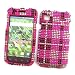 Samsung Vibrant T959 Galaxy S (T-Mobile) Snap-on Protector Hard Case Rhinestone Cover "Pink Plaid" Design