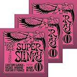 Ernieball Super Slinky(2223)�~3�Z�b�g �A�[�j�[�{�[�� �G���L�M�^�[��