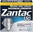 Zantac 150 mg Tablets, Cool Mint, 65-Count Bottle