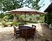Formosa Covers 11 foot 8 Ribs Replacement Umbrella Canopy For Outdoor Octagonal Market Patio (CANOPY ONLY) (Taupe)