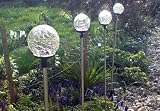 4er Set Solarleuchte “Kugel”, LED Gartenleuchte