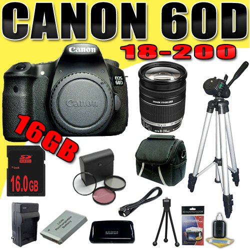 Canon EOS 60D 18 MP CMOS Digital SLR Camera w/ 