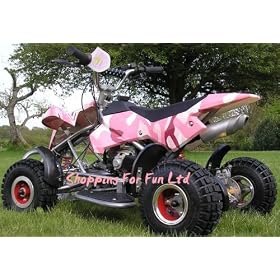 Girls Camo Pink  Quadard Mini Quad Bike 49cc 2 Stroke Engine Age 6+ MQ-2 KING