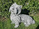 Eigenschaften Tiefes Kunsthandwerk GbR  / Tierfigur Hund Westi groß schiefergrau