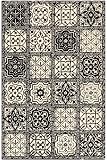 Medley Rug I, 39"x59", BLACK WHITE
