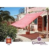 Produkt-Bild: Corasol Premium Sonnensegel, 3x3m, quadratisch, rostrot