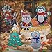 Willdo Christmas Windows Gel Clings (Pack of 5) Christmas Tree- Santa -Moose- Snow Man-Penguin Xmas Stickers