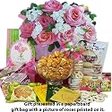 Art of Appreciation Gift Baskets Blooming Gift Bag of Tea, Sweets and Treats