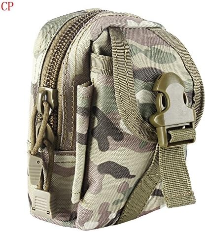 Nicegood Mini Military Molle Tactical Zipper Waist Bag Outdoor Sport Pouch Pack CP