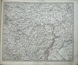 1876 STIELERS MAP RUSSIA SARATOW MOSCOW SIMBIRSK