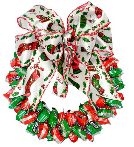 Christmas Edition Snickers Candy Wreath