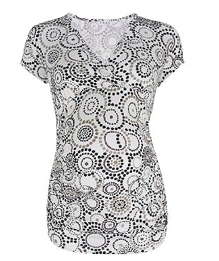 Circle print wrap top 18
