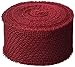 DARICE 2914-052 240gm Burlap Ribbon, 2.5-Inch by 10-Yard, Red