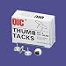 OIC92912 - Thumb Tacks, 3/8 Point, Steel