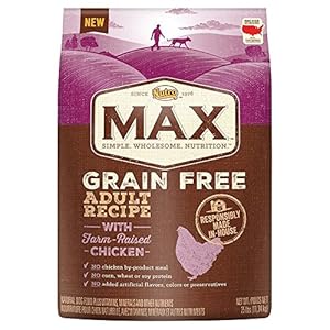 NUTRO MAX Adult Grain Free Recipe With Farm Raised Chicken Dry Dog Food 25 Pounds NUTRO MAX Adult Grain Free Recipe With Farm Raised Chicken Dry Dog Food 25 Pounds