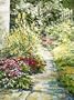 Garden Path. Fine Art. Signed & Numbered Limited Edition Giclee Print by Jan Lower. 23" x 31". Display in Your Home or Office.