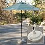 95 Lb. Commercial Unfilled Patio Umbrella Stand, Beige