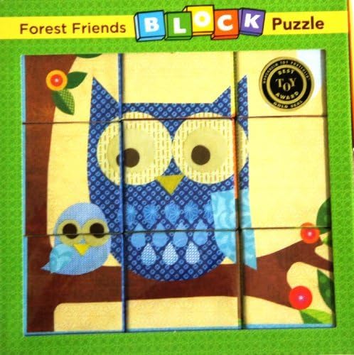 BLOCKS Forest Friends 9 Cubes 6 Images BLOCK Puzzle