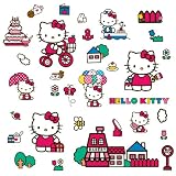 ROOMMATES RMK1678SCS Hello Kitty The World of Hello Kitty Peel and Stick Wall Decals